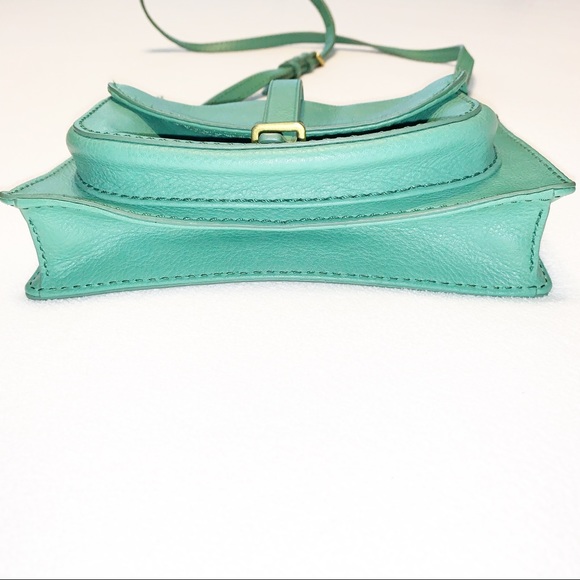 Fossil Green Leather Crossbody Bag NWOT - Picture 8 of 8